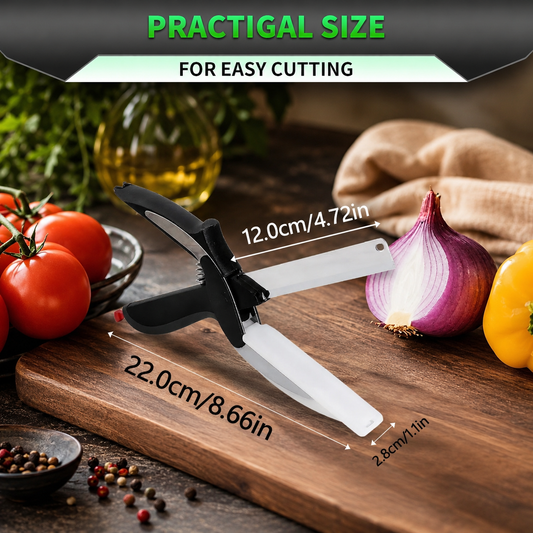 2-in-1 Kitchen Scissor Knife Cutter