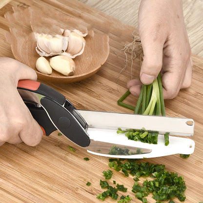 2-in-1 Kitchen Scissor Knife Cutter