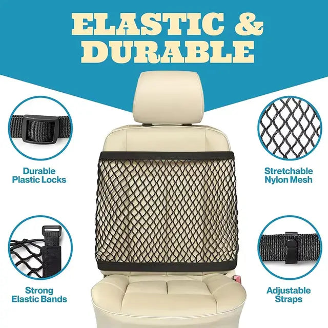 Bloomixy Universal Car Seat Back Storage Net