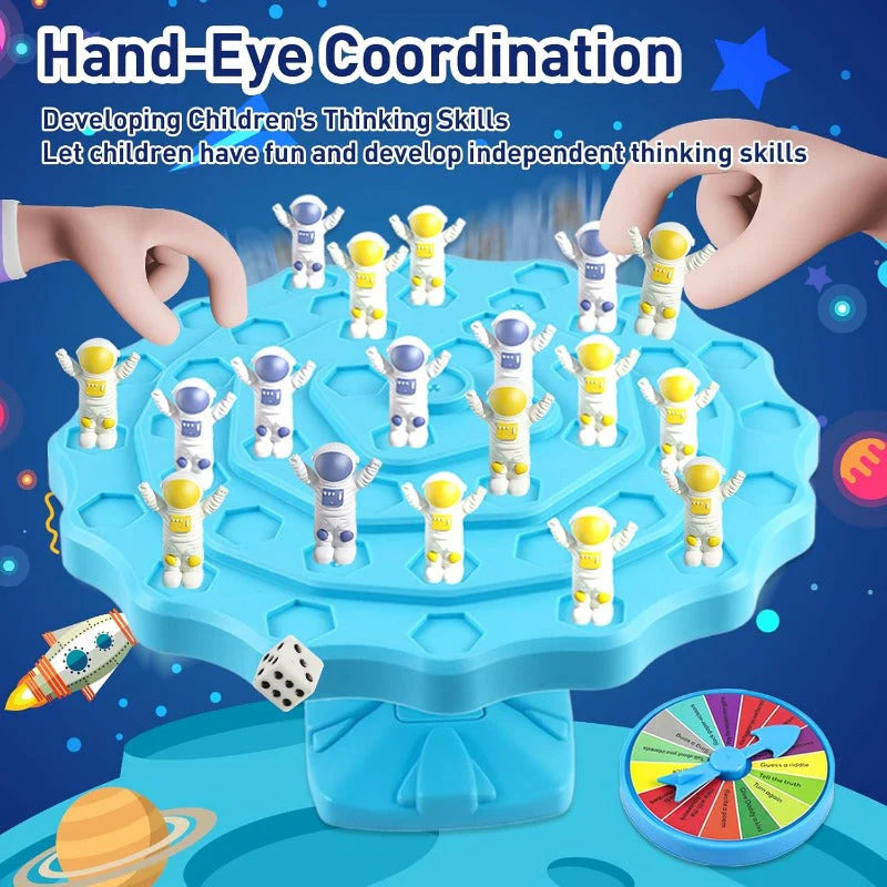 Bloomixy 48 Pcs Balance Spaceman – Two Players Astronaut Game