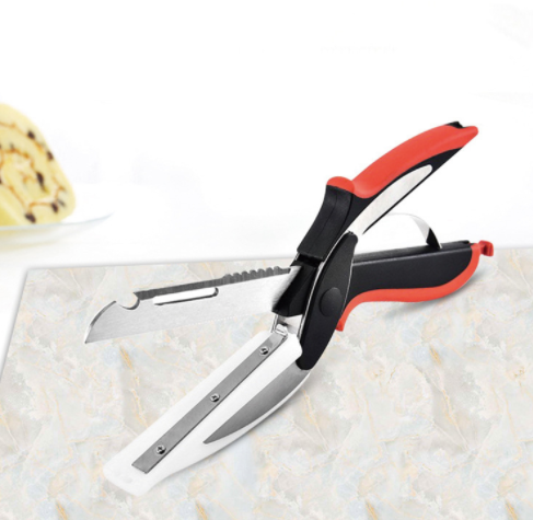 2-in-1 Kitchen Scissor Knife Cutter