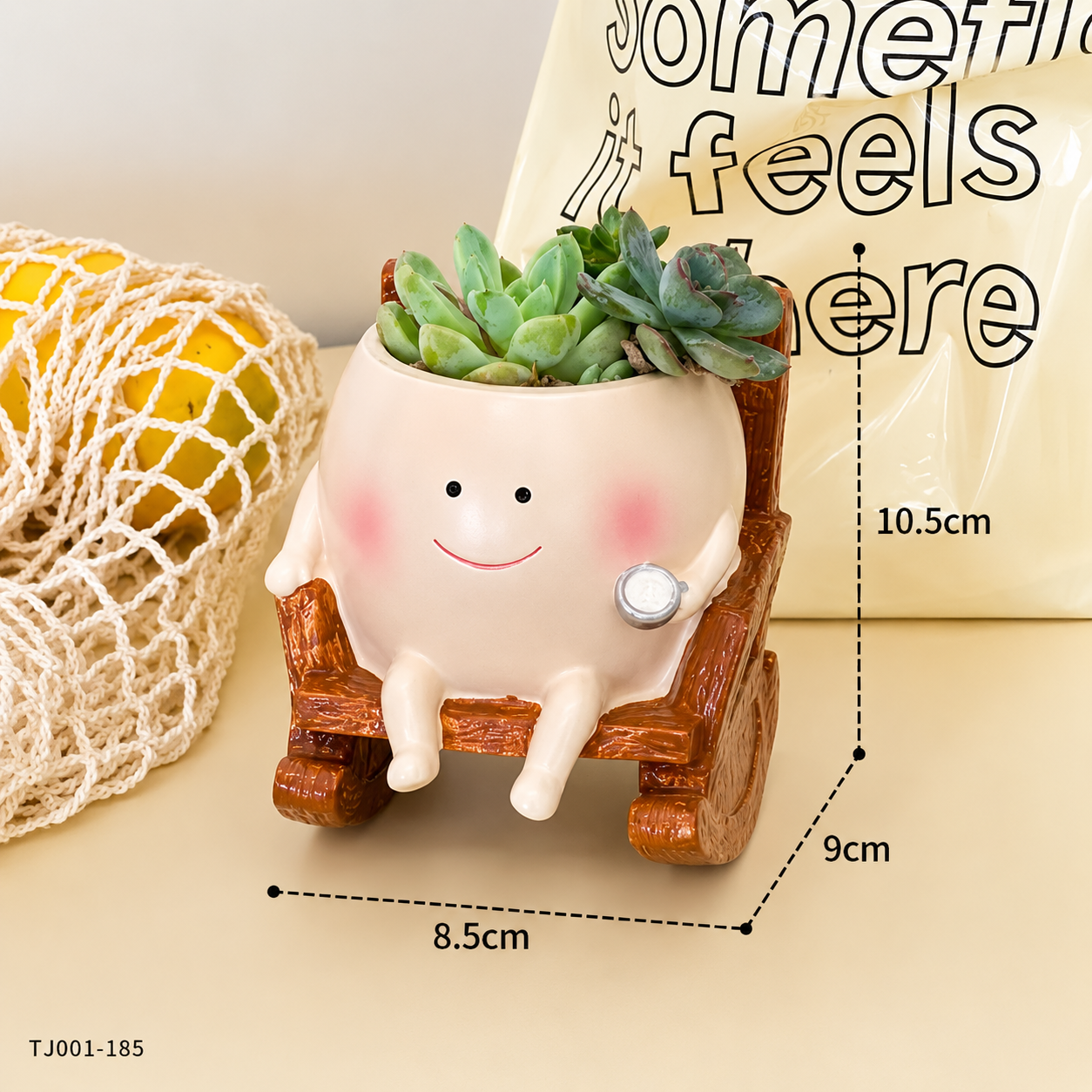 Cute Smiling Swing Chair Flower Pot