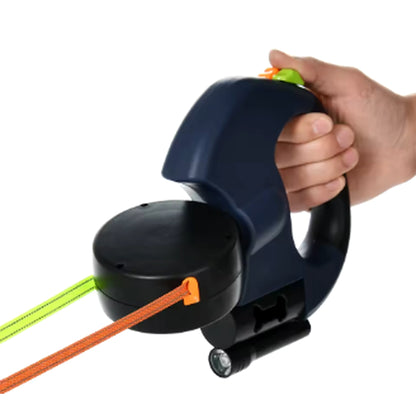 Retractable Dual Dog Leash with LED
