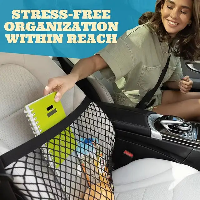 Bloomixy Universal Car Seat Back Storage Net