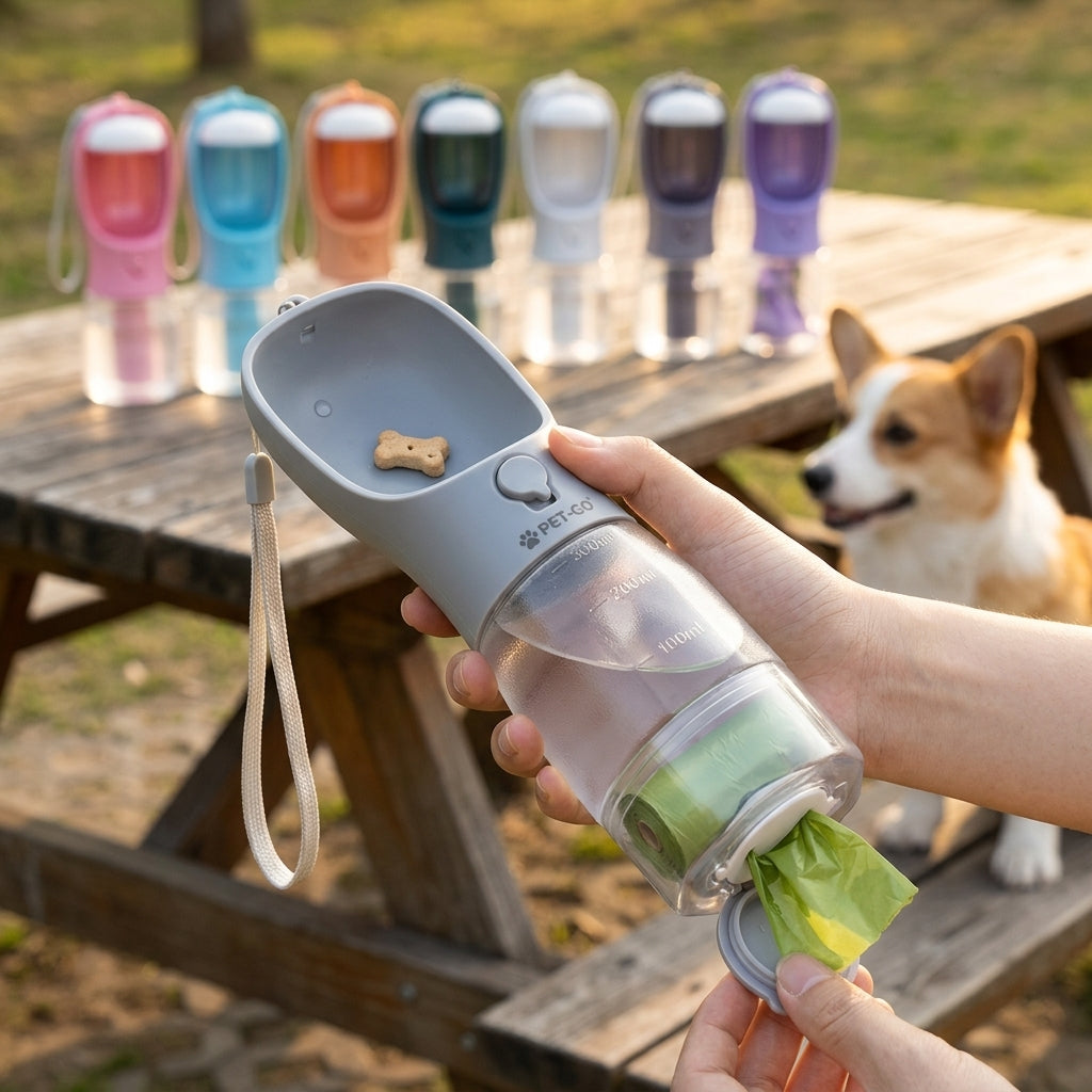 Portable Dog Water & Food Bottle