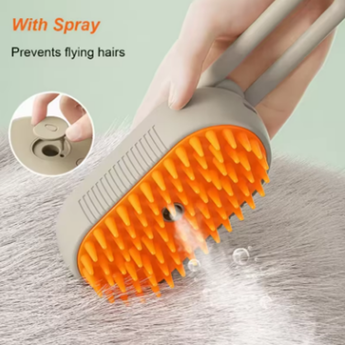 3-in-1 Electric Pet Grooming Brush for Dogs & Cats