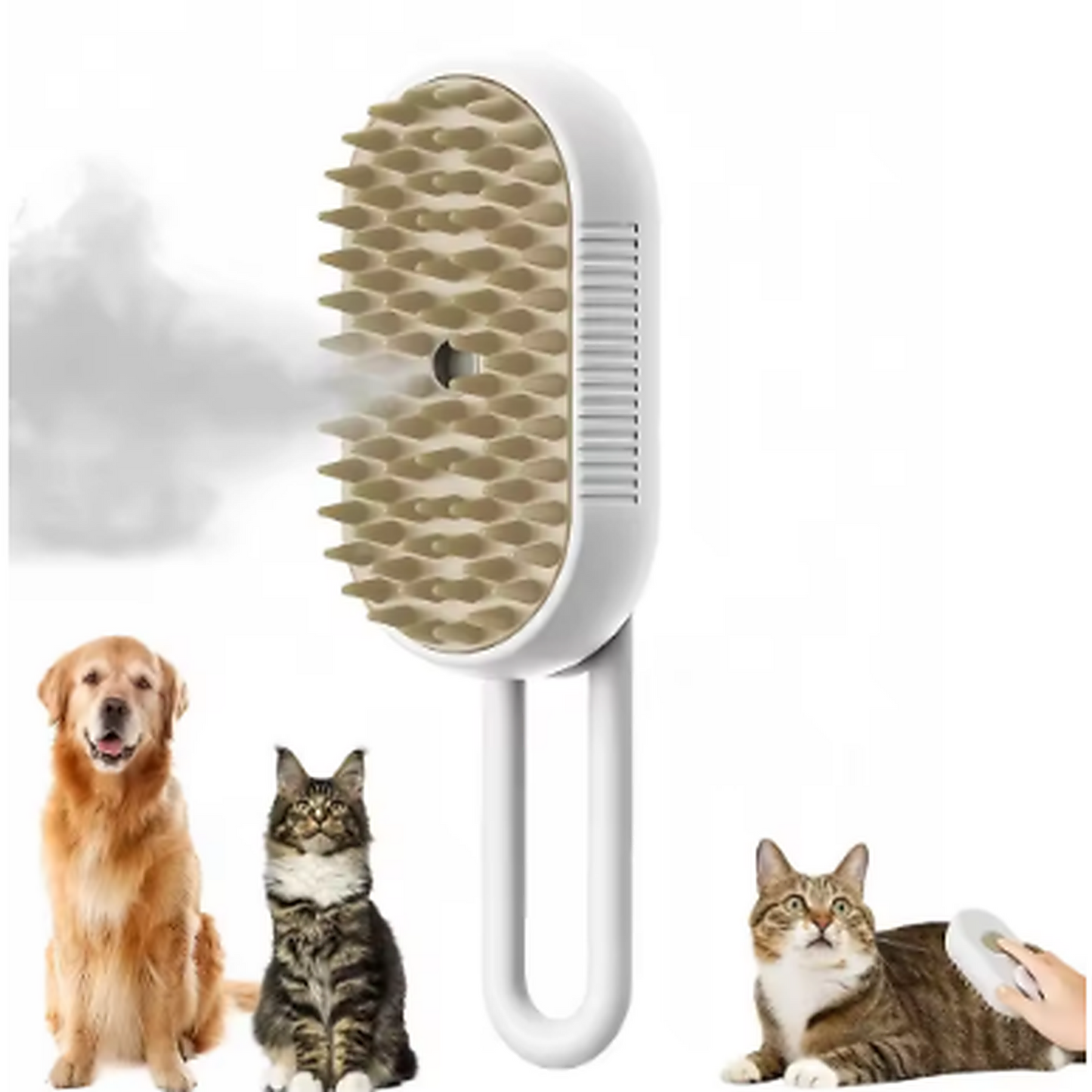 3-in-1 Electric Pet Grooming Brush for Dogs & Cats