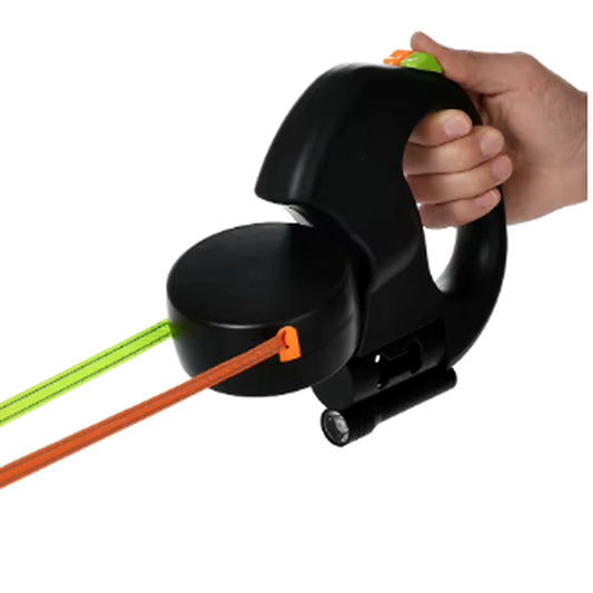 Bloomixy Retractable Dual Dog Leash with LED