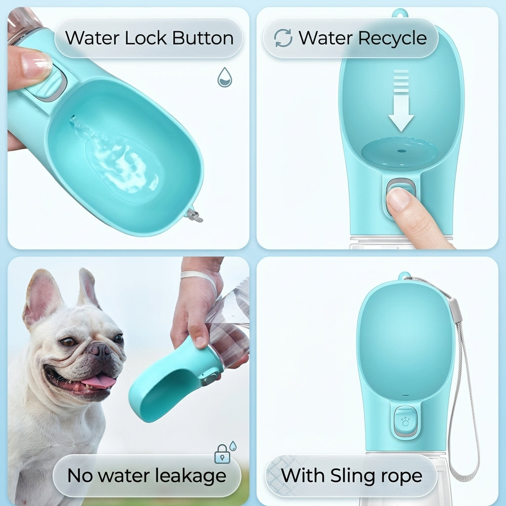 Portable Dog Water & Food Bottle